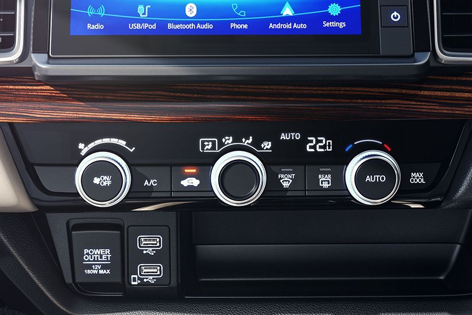 Honda City AC controls